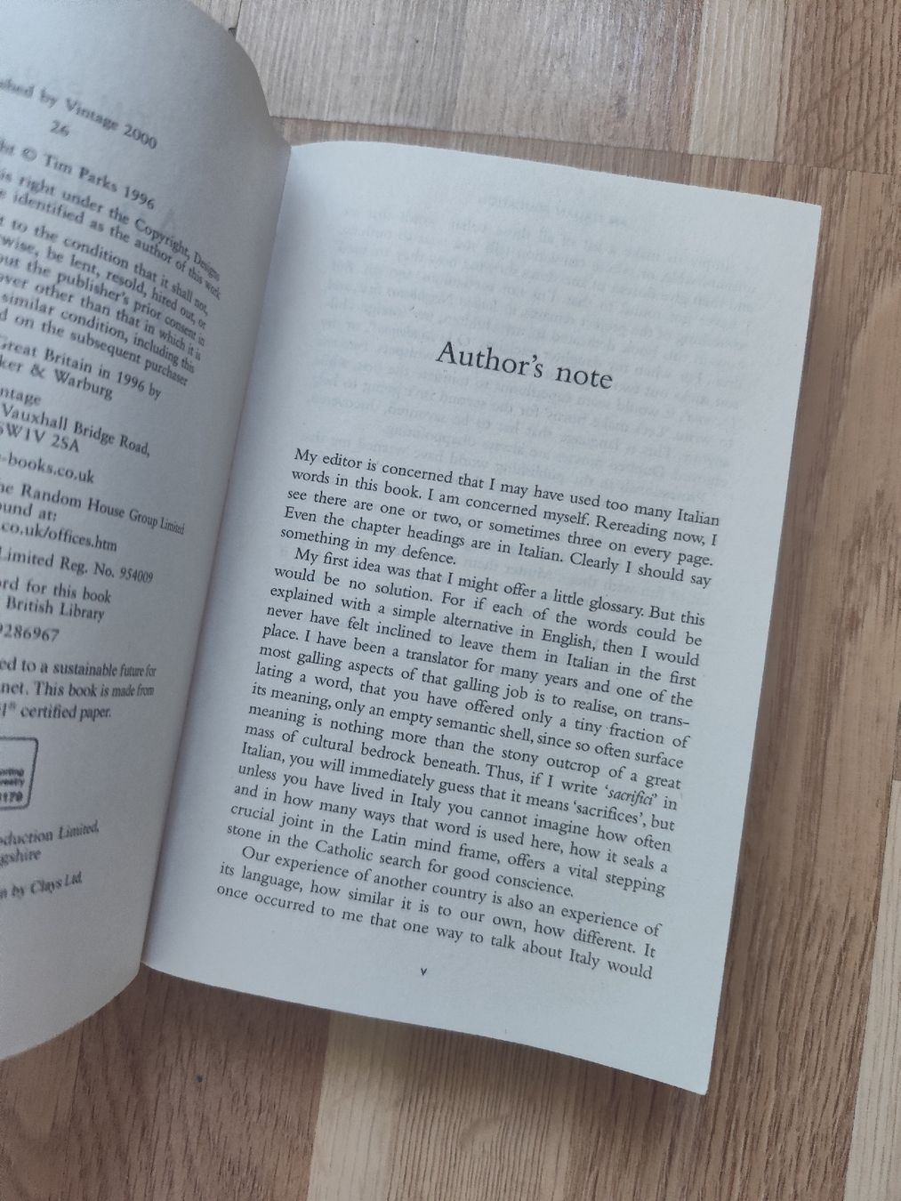 Libri: An Italian Education by Tim Parks – Usato da Mägenwil venduto da VintageGirly 6
