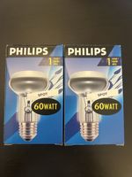 2x Philips Spot Reflektorlampe R63 60W E27 230V 30° – NEU