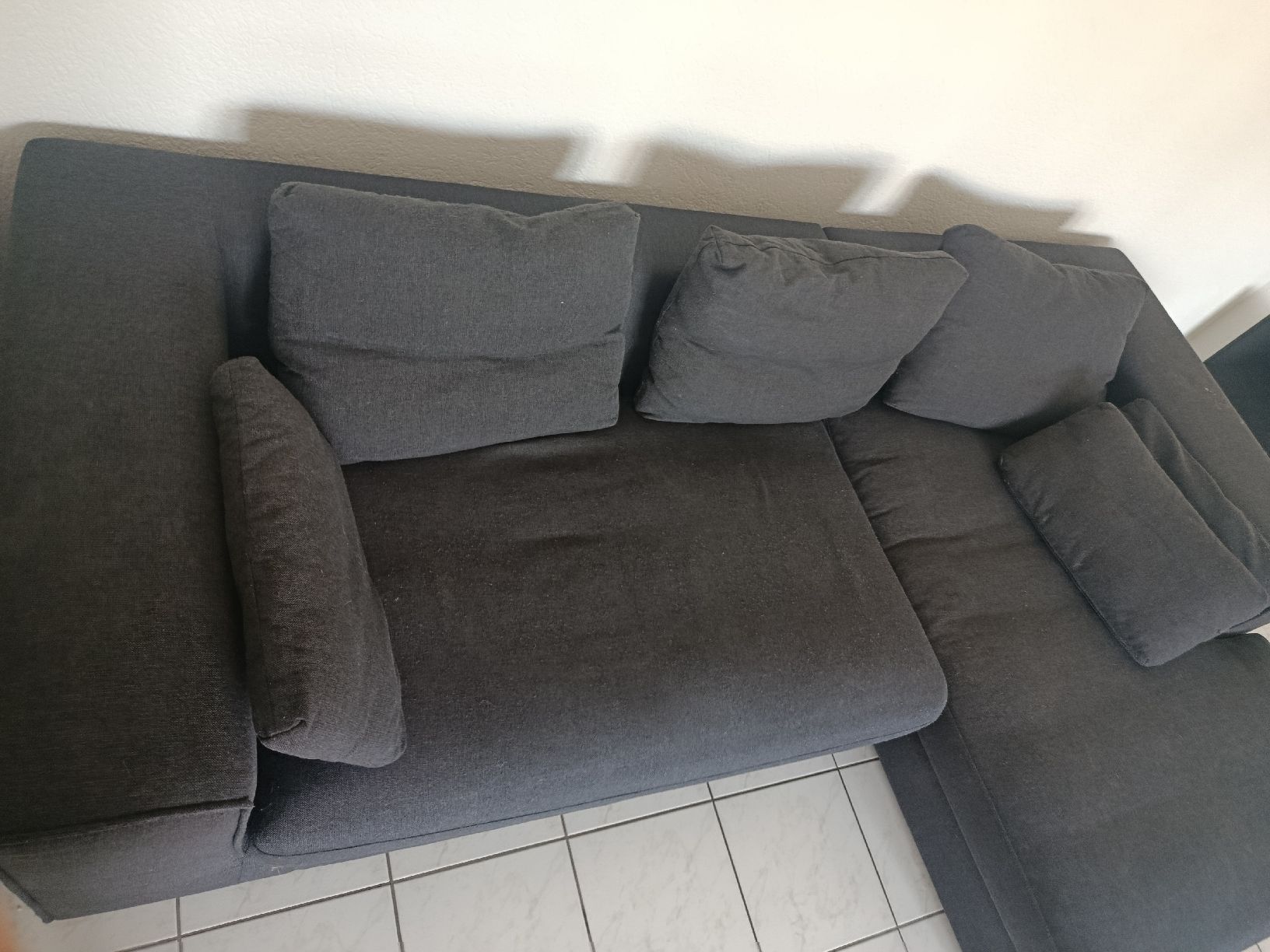 Sofas: Canapé d'angle noir / Schwarzes Ecksofa  – Gebraucht aus Alterswil FR von thi_sy2m 3