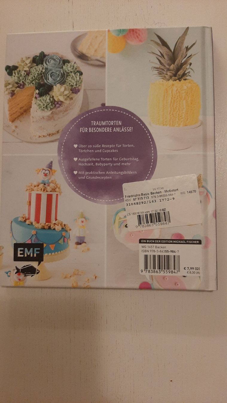 Libri: Basic Backen, Motivtorten – Usato da Lenzburg venduto da Meli0305 1