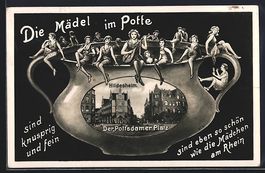 Grusskarten-AK Hildesheim, Pottsdamer Pl