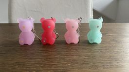 Schlüsselanhänger Essence Bears 4er Set neu Limited Edition