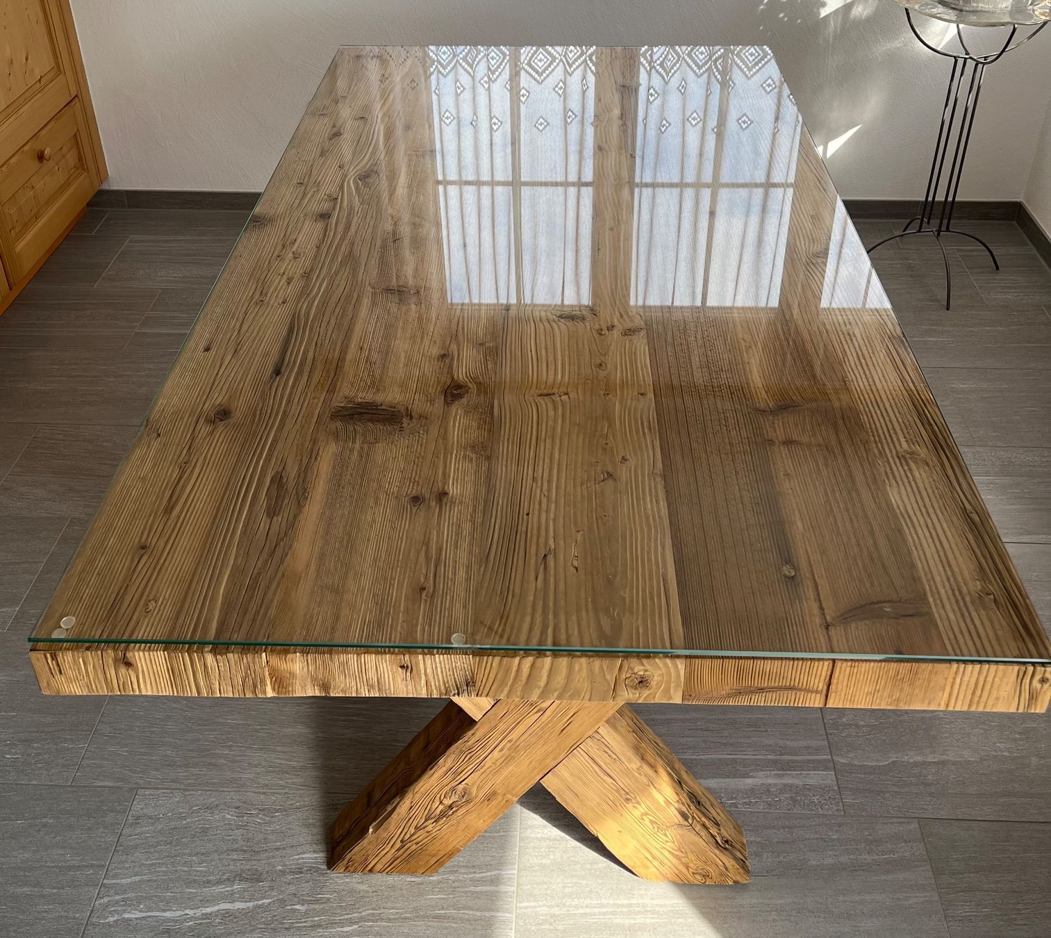 Tavoli: Esstisch mit Glasplatte Top Zustand! – Usato da Schmitten/Albula venduto da cobraz07 4