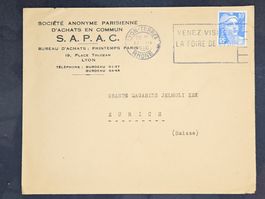 CL25 Enveloppe + Timbre France 1946
