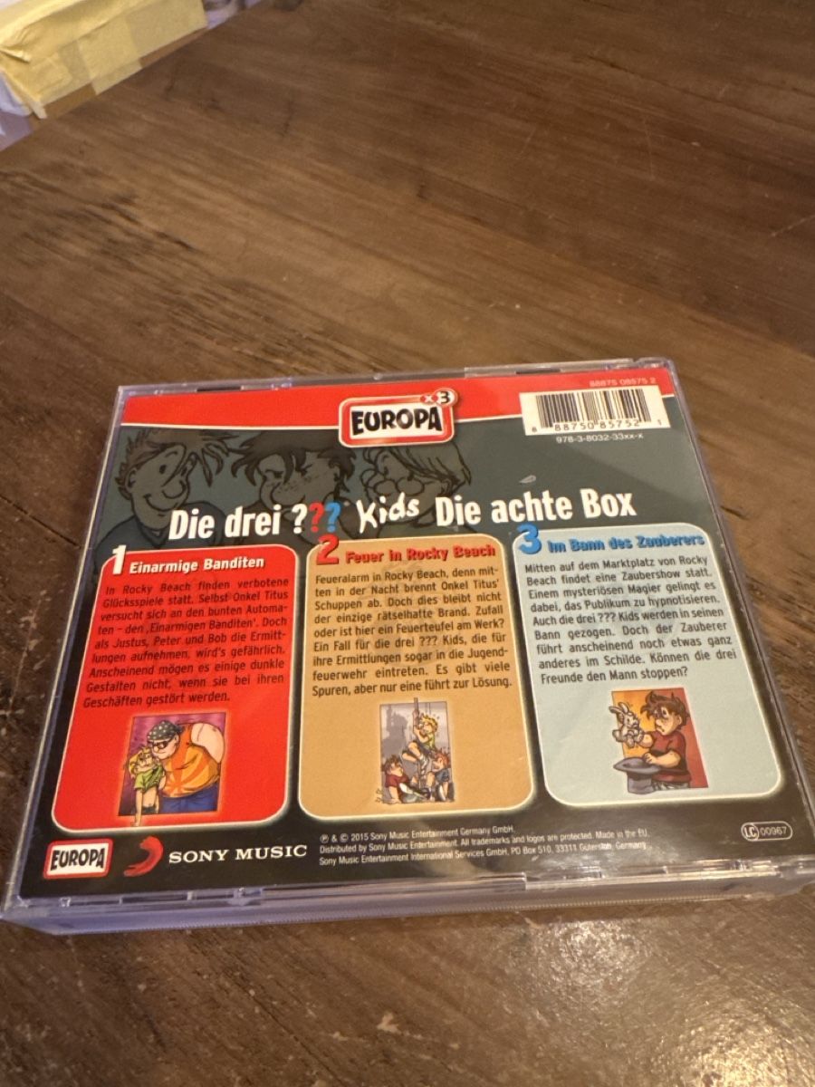 CD: Die drei Fragezeichen Kids,die achte Box – Usato da Grossaffoltern venduto da sherry73 1