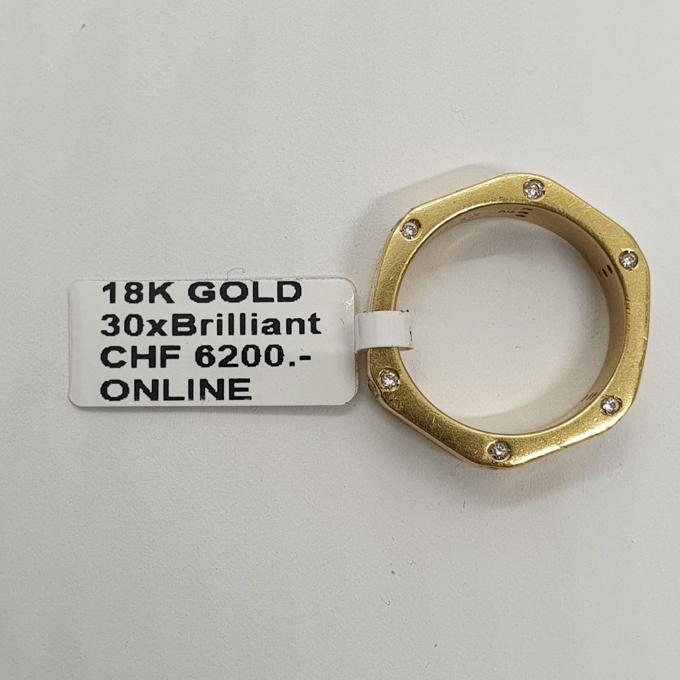 Anelli: Echt 18K Gold 30x Brilliant Ring – Usato da Luzern venduto da Goldhaus-Luzern 3