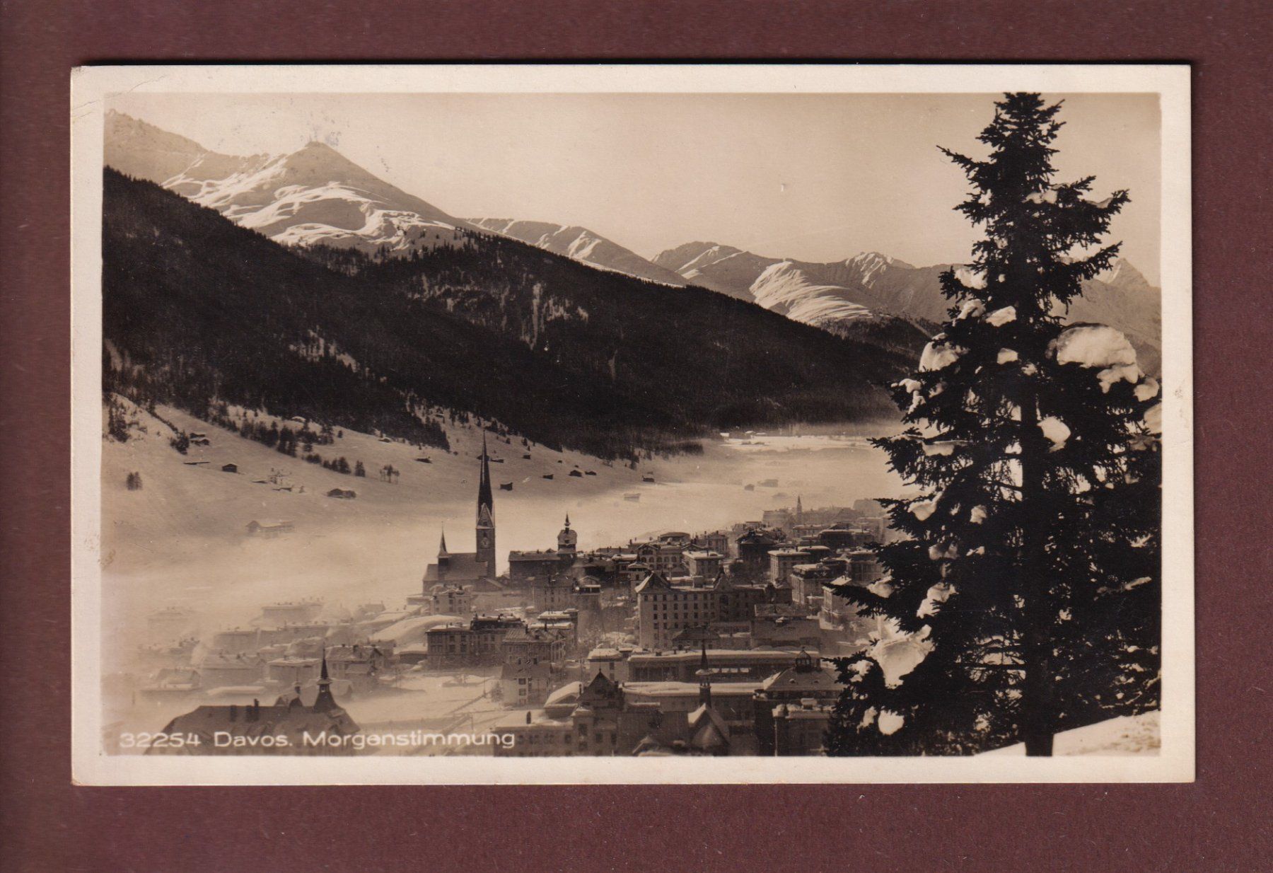 Cartes postales: DAVOS - Morgenstimmung - 1925 – D'occasion à Pully par nicecards