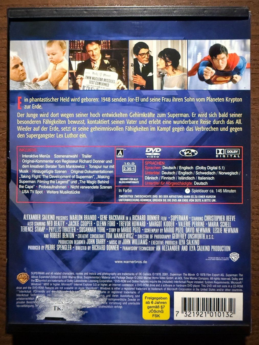 Tutti i DVDs: Superman - Der Film – Usato da Zürich venduto da FilmFreunde 1