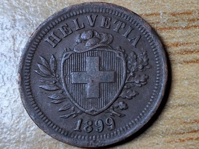 Tutti le monete: 1 Rappen 1899 - sehr schön! – Usato da Münchenstein venduto da purbach1 2
