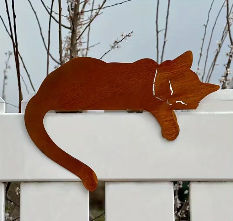 Tutte le decorazioni: Katze schlafend rostig – Nuovo e nell'imballaggio originale da Gerlafingen venduto da Tsuru 3
