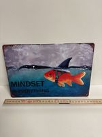 Witziges Metallschild "Mindset" - Neu! 🐟