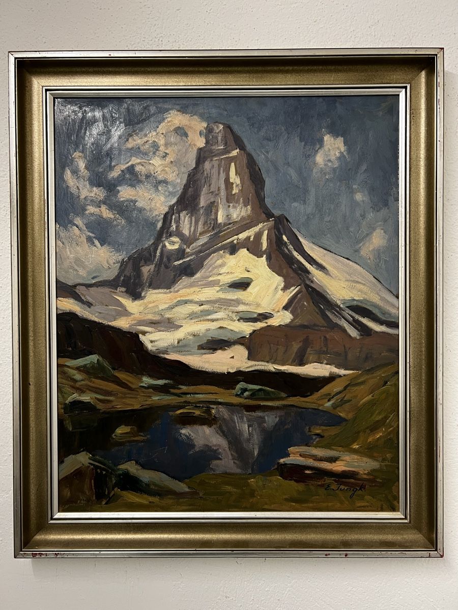 Dipinti: Elfriede Jungk Berg Landschaft Gemälde – Usato da Hombrechtikon venduto da alfa54