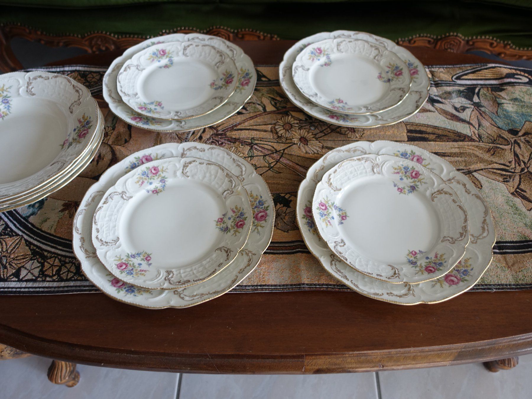 Rosenthal Piatti: Vintage Rosenthal Teller-Set Sanssouci – Usato da Glattfelden venduto da tdlubek 4