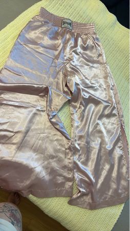Sixth June Sport Boxing Shorts - Pink Satin - Size Large