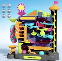 Kugelbahn Adventure Game bunt neu 4 Kugeln inkl.