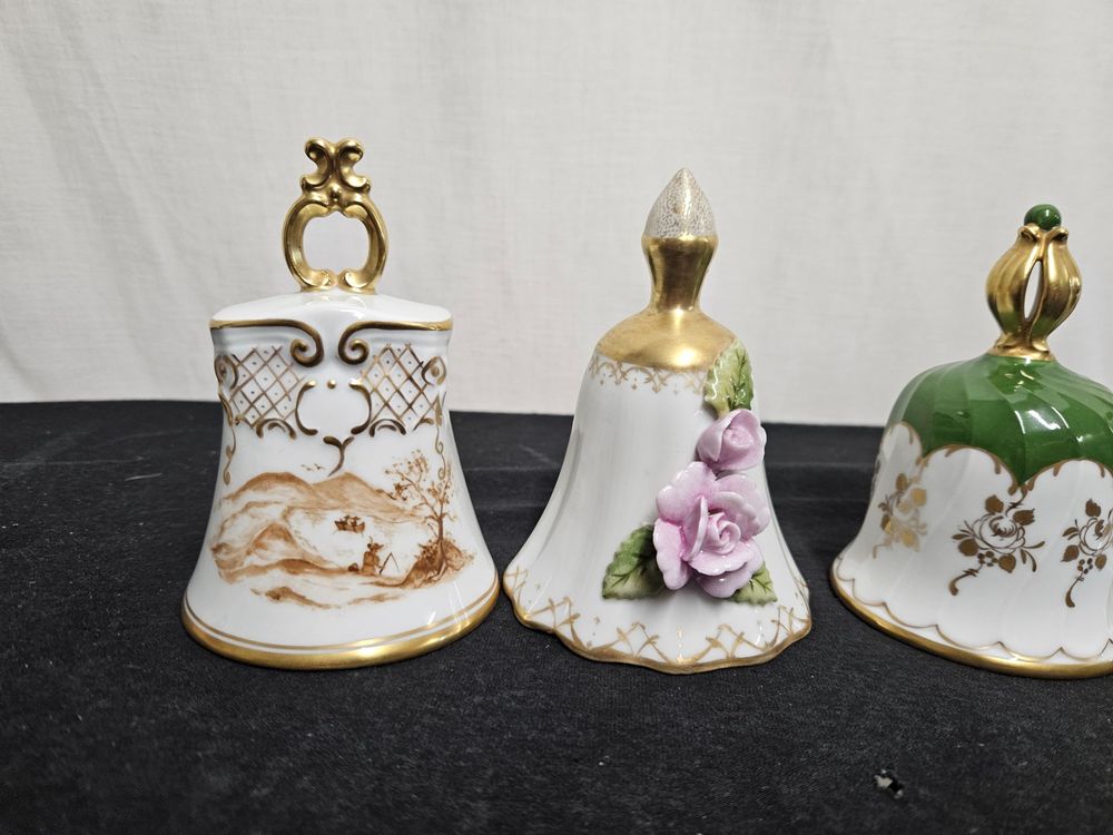 Blumen Glocke Porzellan Weiß 5,5x5,5x6,5cm 4 Stü Ck Deko Hänger O