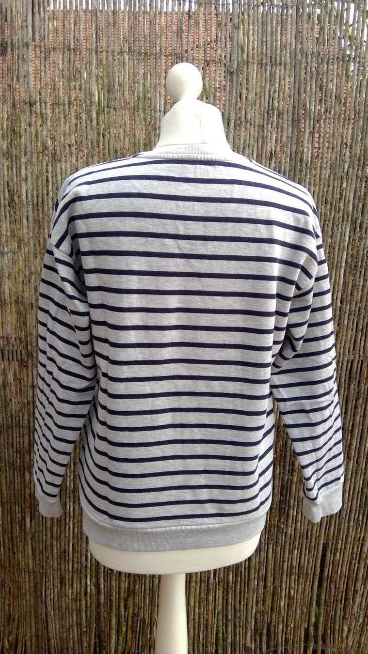 C&A Pullover & Sweatshirts: Pullover gris & marine rayé SUNDAY, taille M – Neu (gemäss Beschreibung) aus Agiez von chouchanelle 4