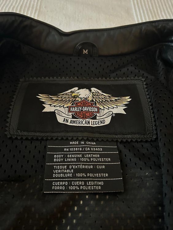 Leder Jacke Harley Davidson, Damen 3