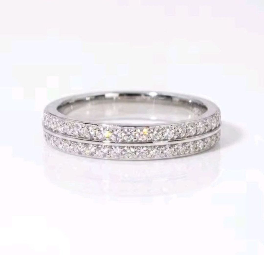 Ringe: Bague argent avec diamants de moissanite certifiés GRA – Neu und originalverpackt aus Reconvilier von Tsma67