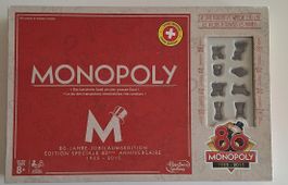 Monopoly 80 Jahre Jubilaeumsausgabe Swiss Edition neuwertig