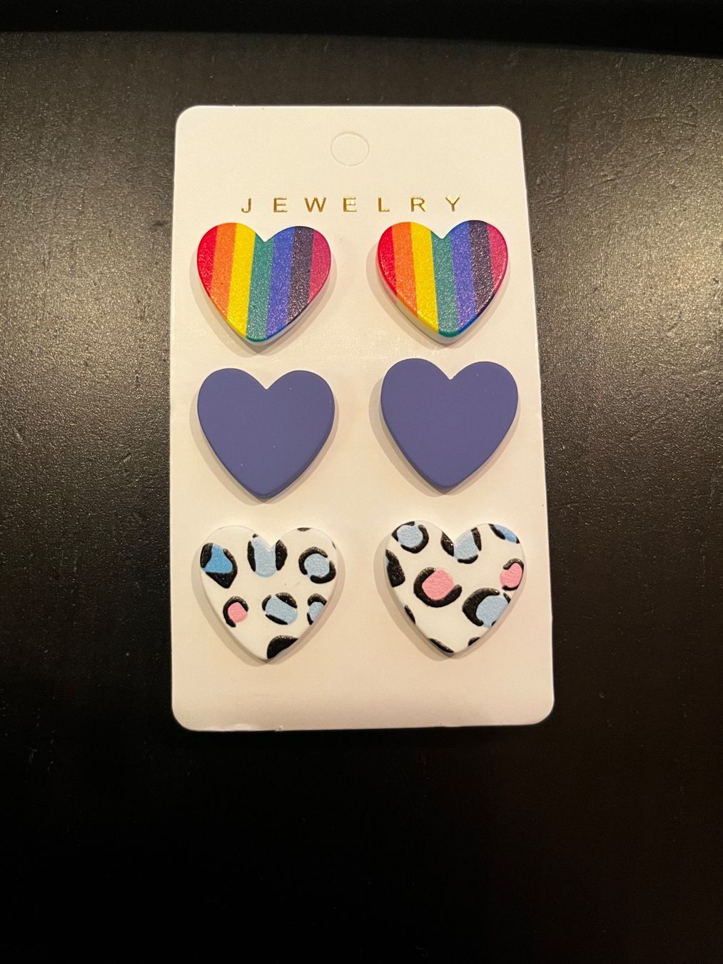 Orecchini pendenti & Orecchini a lobo: Ohrstecker Herzen (Regenbogen), Set – Nuovo (secondo la descrizione) da Gams venduto da Mariawicca