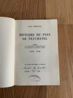 Histoire du Pays de Neuchâtel, Louis Thévenaz, 1948.