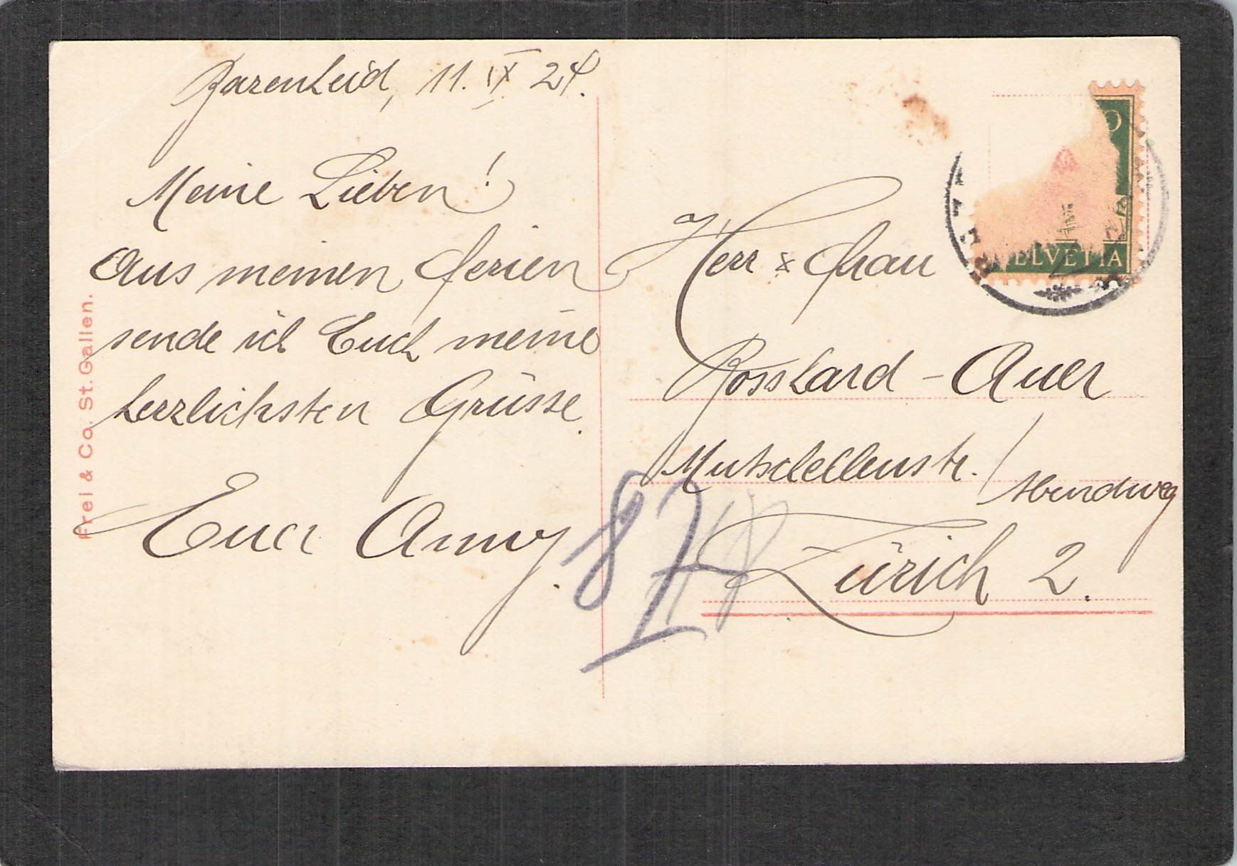 Cartoline postali: #Ober - Bazenhaid SG , gel. 1924 – Usato da Reichenburg venduto da Pipo-67 1