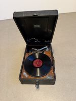 Electrola Koffergrammophon – schönes Deko-Stück, defekt / fü