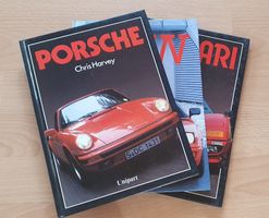 3 Auto Bücher Porsche, BMW, Ferrari Unipart-Verlag