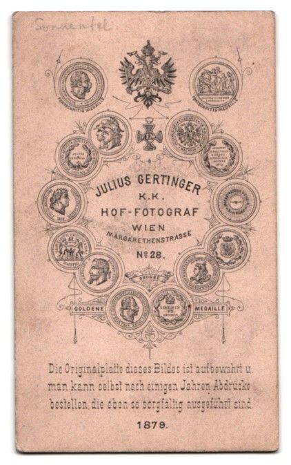 Fotografie & Manifesti: Fotografie Julius Gertinger, Wien, Adolf – Usato da Berlin venduto da bartko-reher 1