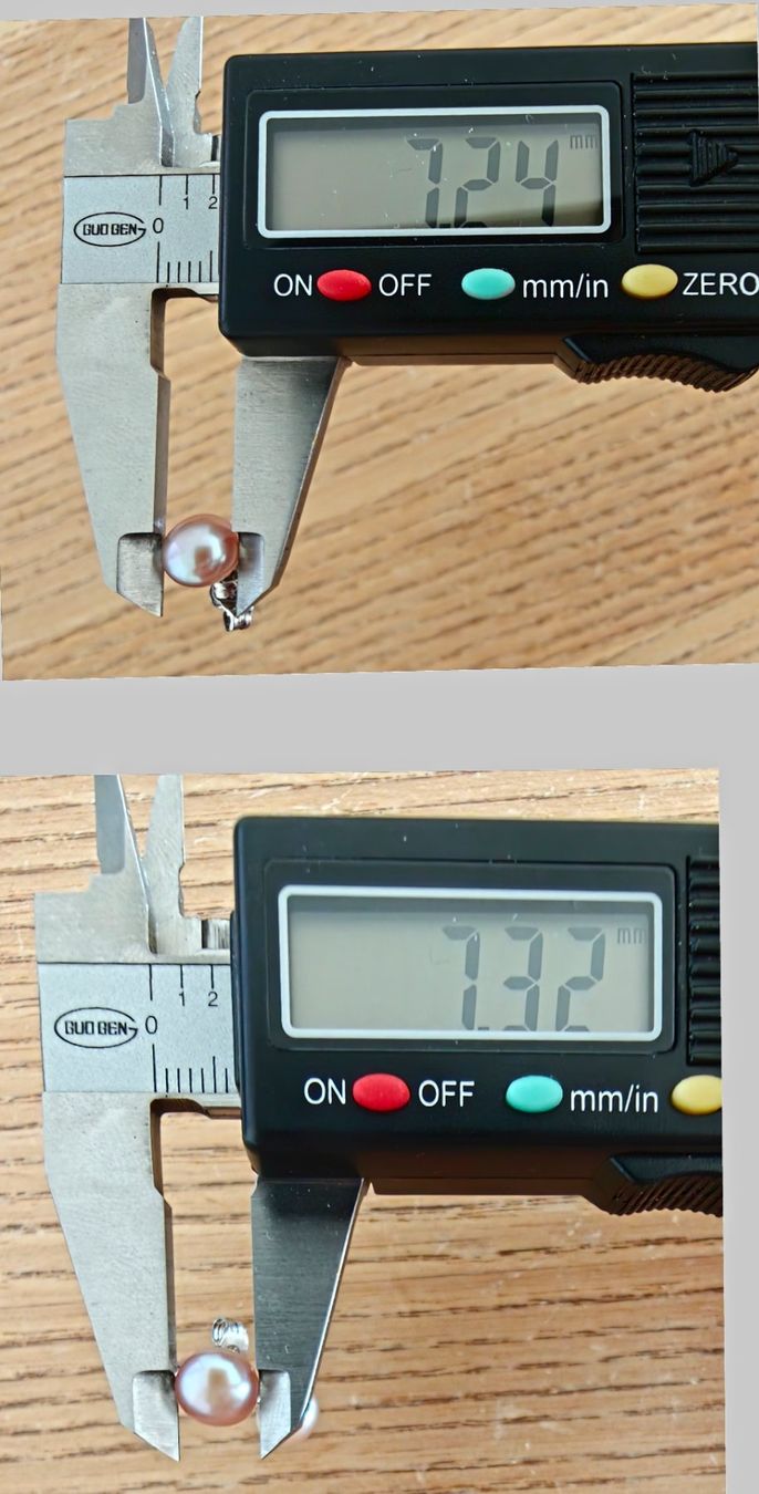 Ohrringe & -stecker: Süsswasserperle Ohrstecker 7mm, Lila – Neu und originalverpackt aus Rümlang von 21f 3