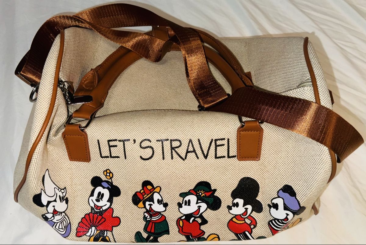Disney Borse: Borsa da viaggio stampa Topolino e scritte con tracolla – Nuovo (secondo la descrizione) da Volketswil venduto da mau_9pxs 4