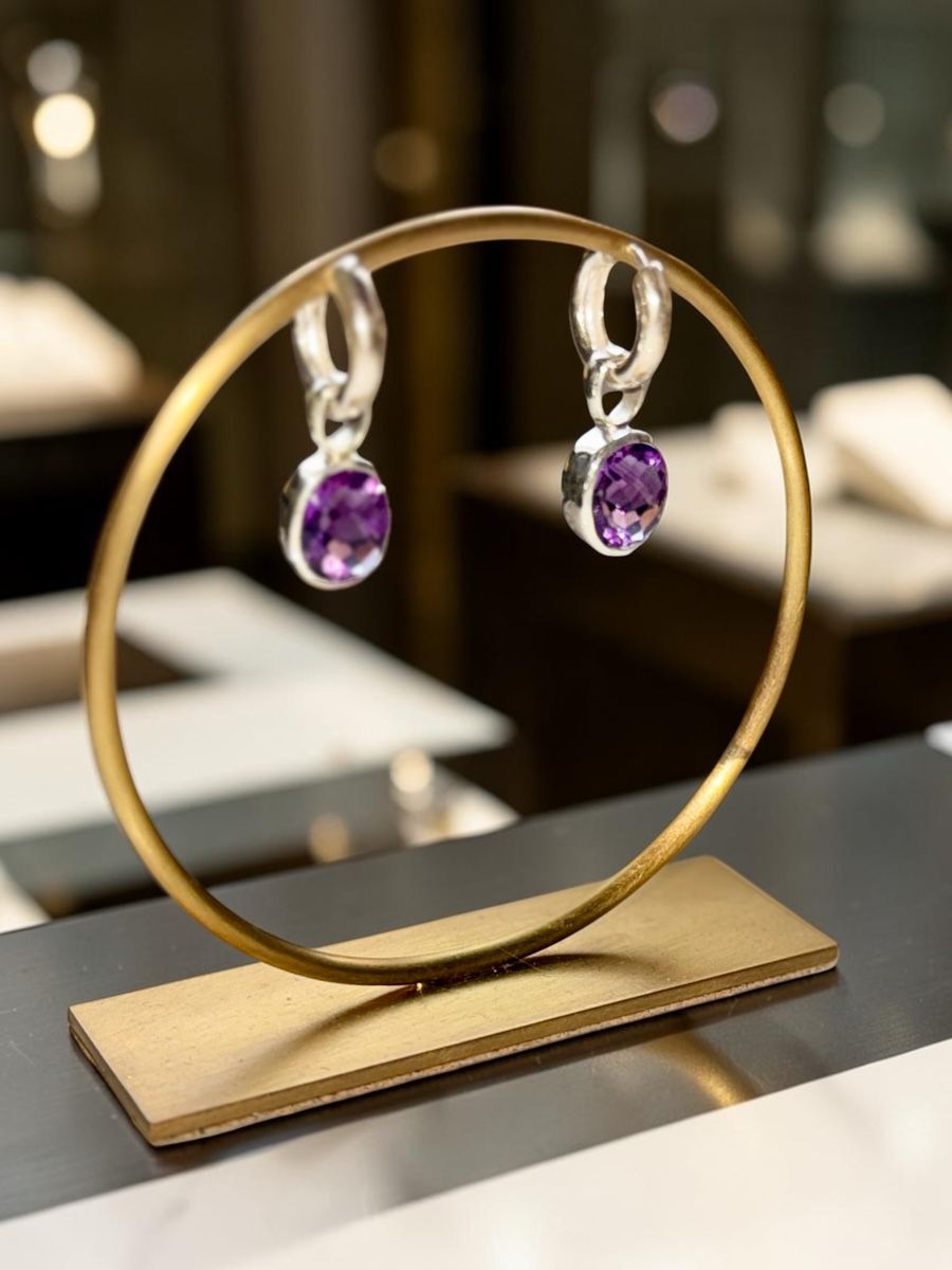 Orecchini pendenti & Orecchini a lobo: Ohrhänger 925er Silber mit Amethyst – Nuovo e nell'imballaggio originale da Uznach venduto da TheStyleLounge 1