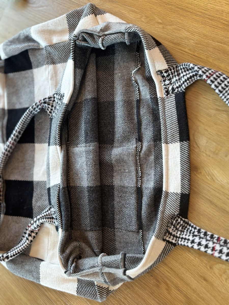Borse: Stofftasche Retro, hübsche Badtasche, kariert – Nuovo (secondo la descrizione) da Bubikon venduto da hachia888 5