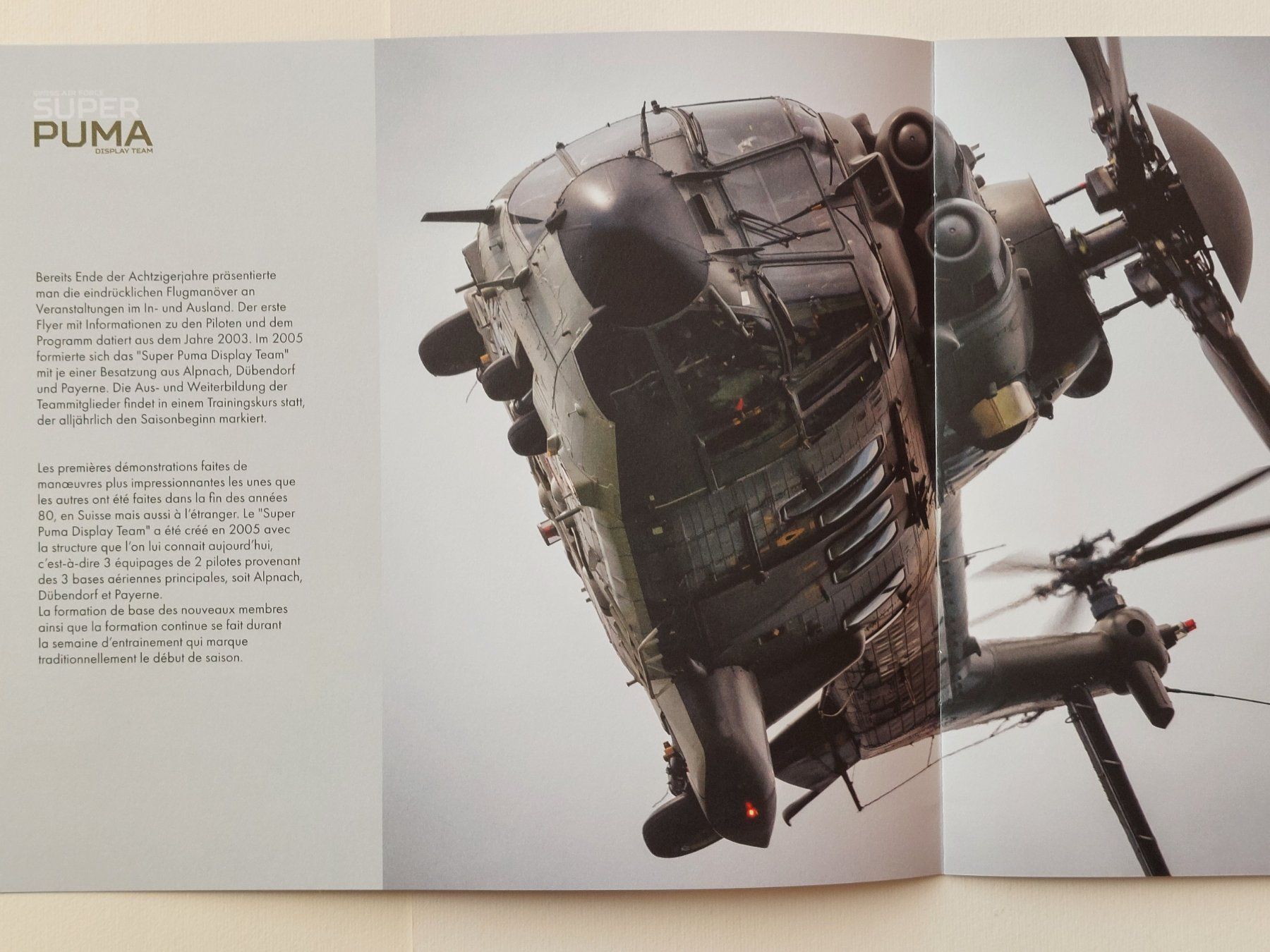 Riviste & Magazine: Broschüre "Swiss Air Force Super Puma Display Team" – Nuovo (secondo la descrizione) da Liebefeld venduto da Helveticus6 1