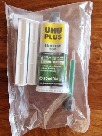 UHU Plus Endfest 300 – 2-Komponenten-Epoxidharzkleber, 50 ml