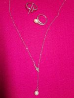 Filigranes Schmuckset: Kette & zwei Ringe