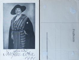Josefine Dora (1867-1944) Schauspielerin - Autogramm