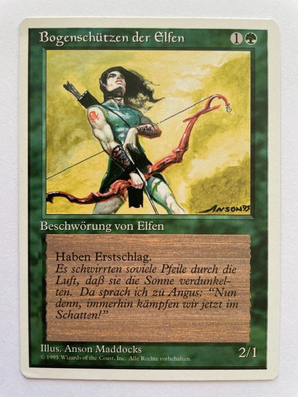 Cartoline: MTG - Bogenschützen der Elfen – Usato da Zürich venduto da T_H_O_M_A_S