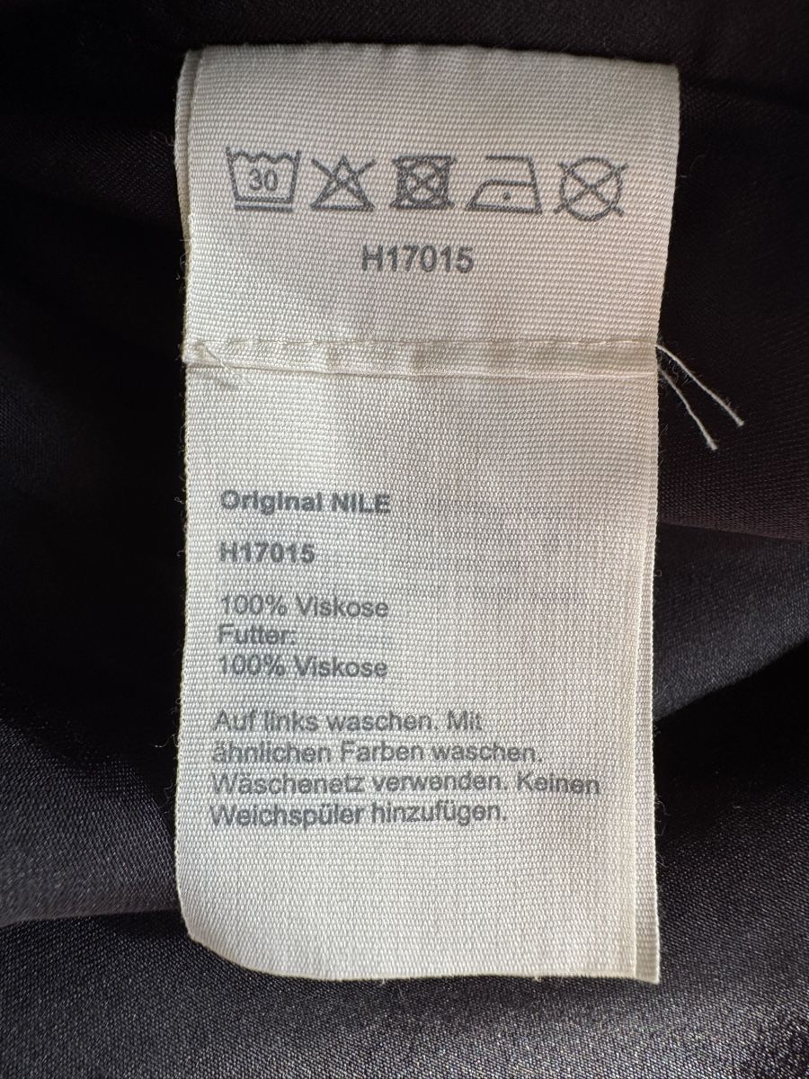Nile Vestiti: Robe noire imprimée NILE, taille M, viscose  – Nuovo (secondo la descrizione) da Morges venduto da sandy069 5