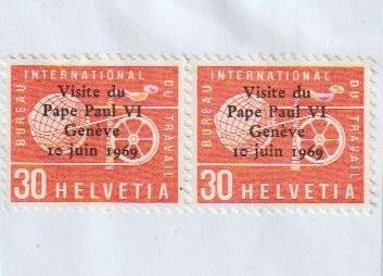 Tutti i francobolli: Briefmarken 30 Rp. 1969 2 Stück – Usato da Bözen venduto da Henry101