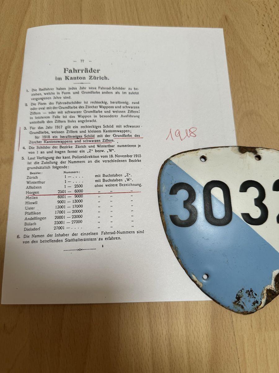Ecriteaux: Velonummer – D'occasion à Oberengstringen par Affeier0 2