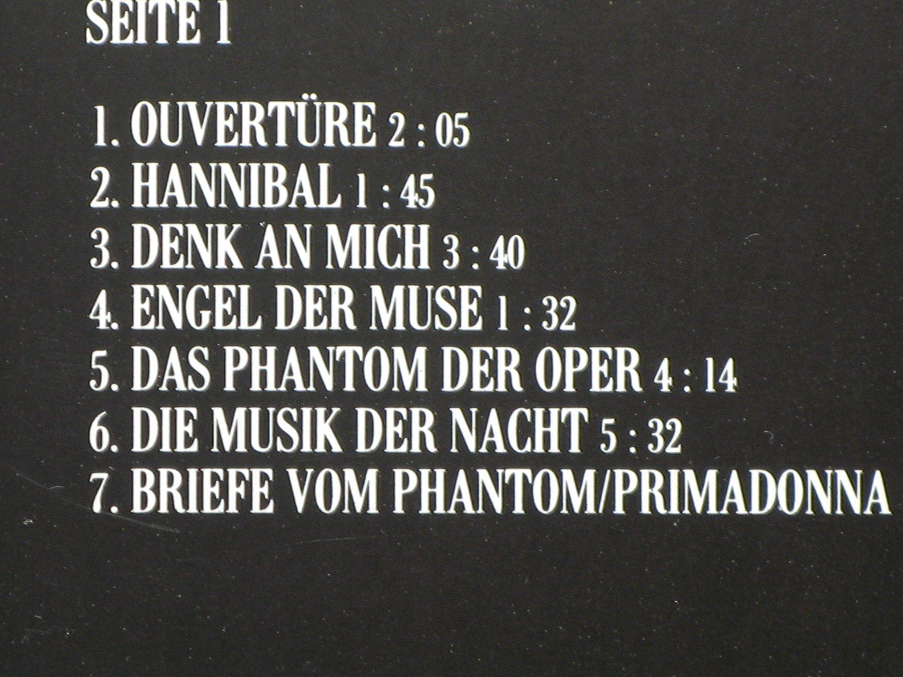 Musicassette: DAS PHANTOM DER OPER  Höhepunkte der Hamburger Aufführung – Usato da Langnau i. E. venduto da gf2_29jt 2