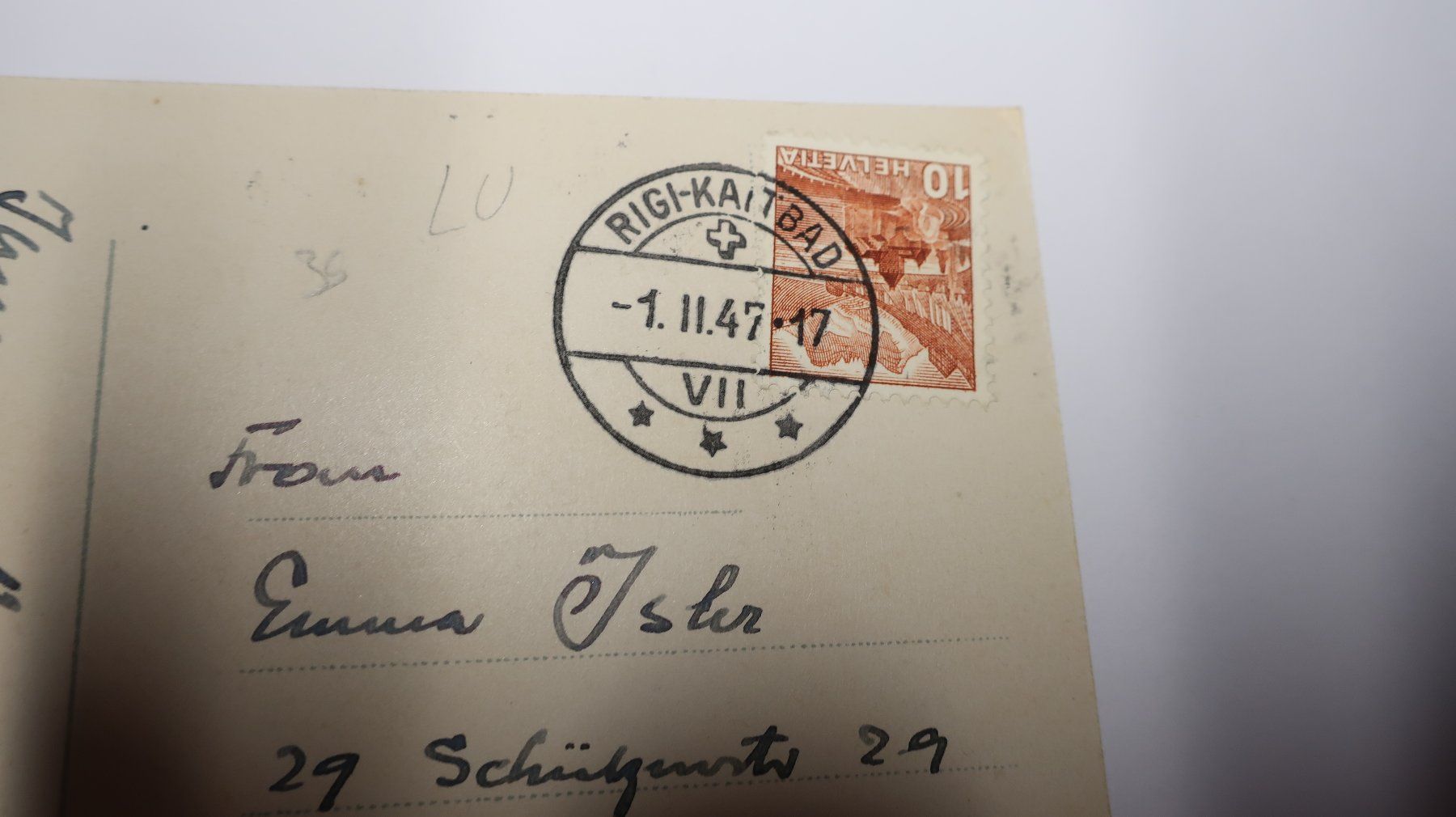 Ansichtskarten: Rigi mit Alpen & Nebelmeer – Gebraucht aus Cormoret von Pascalll2001 3