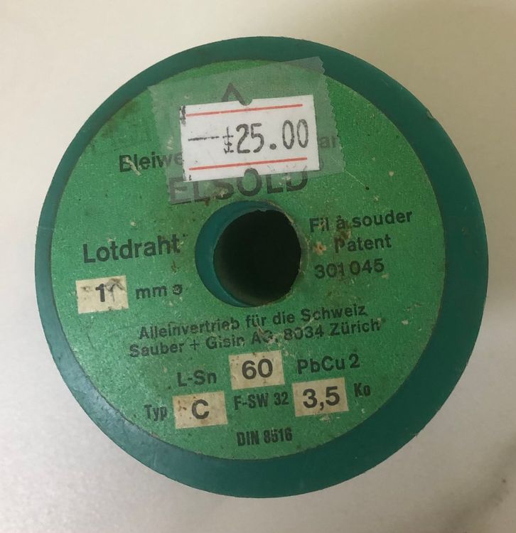 Produktbild von KEMPER GROUP L070BS5AC2 Zinndraht 50% – 1,5mm Durchmesser, 250g – Hochwertiges Lot Für Lötarbeiten, Blisterverpackung