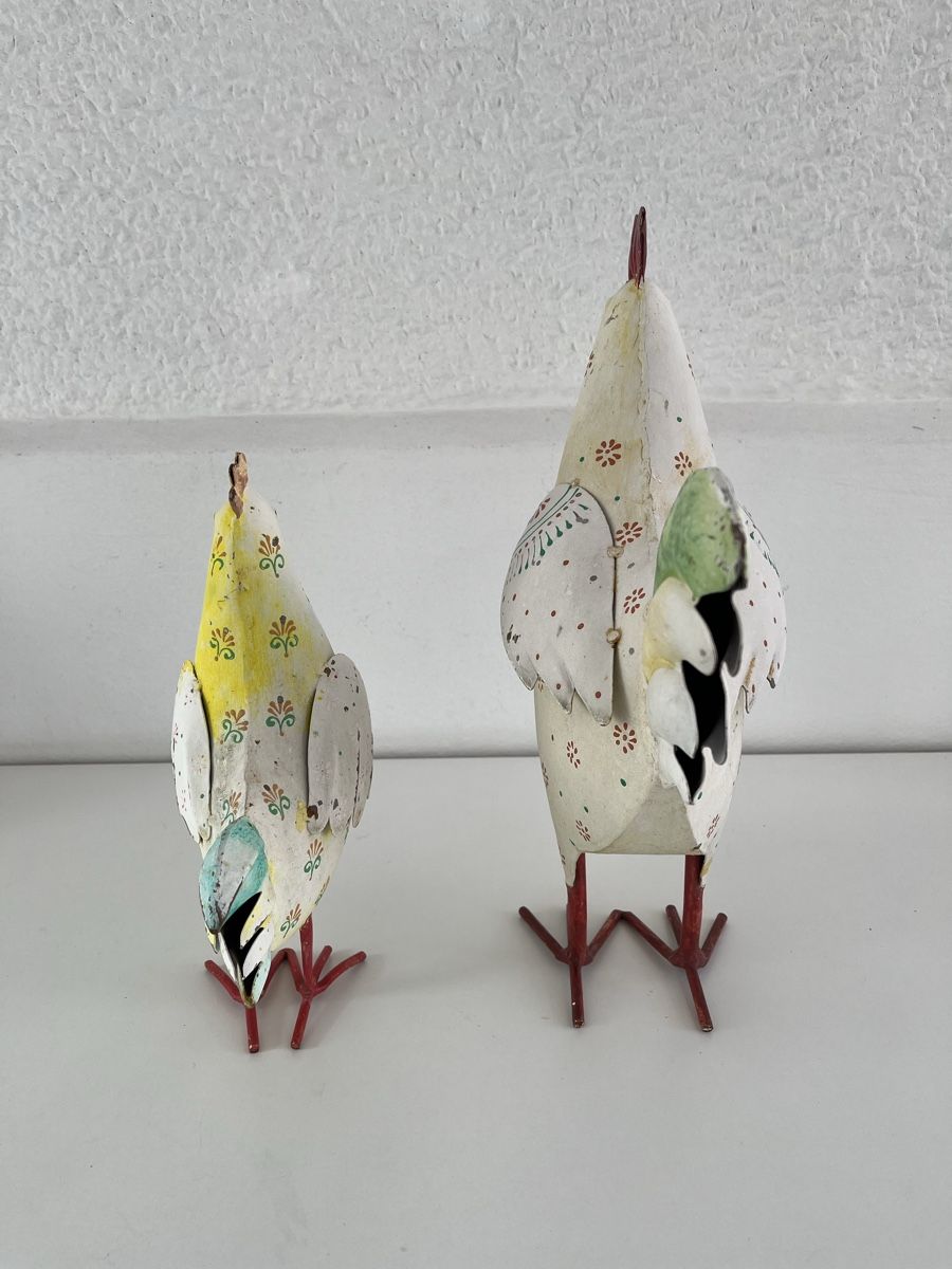 Figuren: 2 Hühner aus Metallblech  – Gebraucht aus Wetzikon ZH von seli03 7