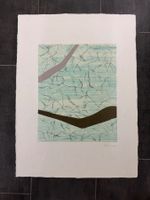 Giuseppe Santomaso Litographie „An Angle“ handsigniert, 1972