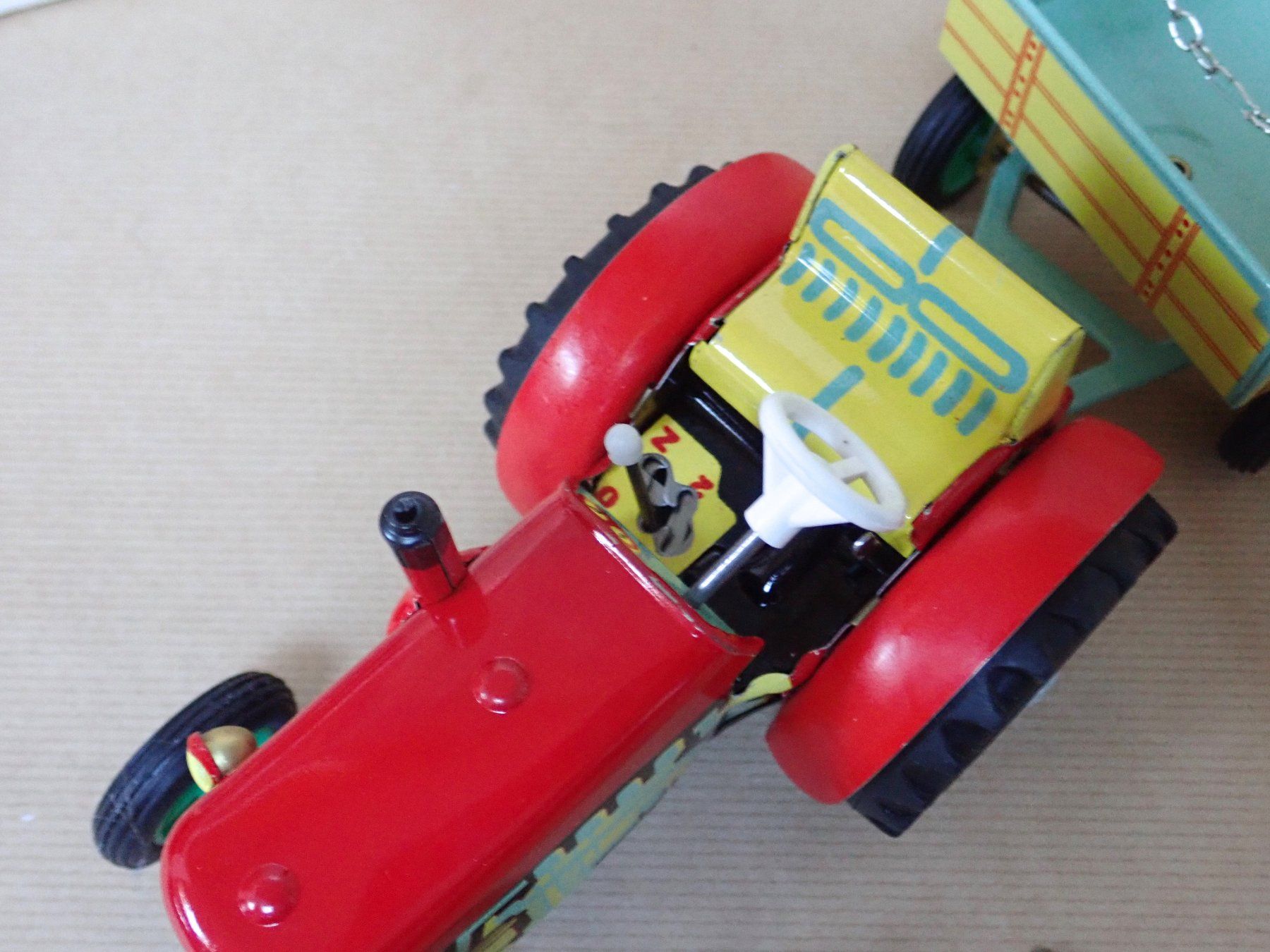 Modellini d'auto: Traktor mit Anhänger - Blech - Aufzugsmotor – Nuovo (secondo la descrizione) da Winterthur venduto da 602ccm 1