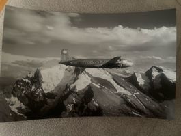 Swissair HB-ILD Original Foto 1947 Militärdienst 10.5x15cm
