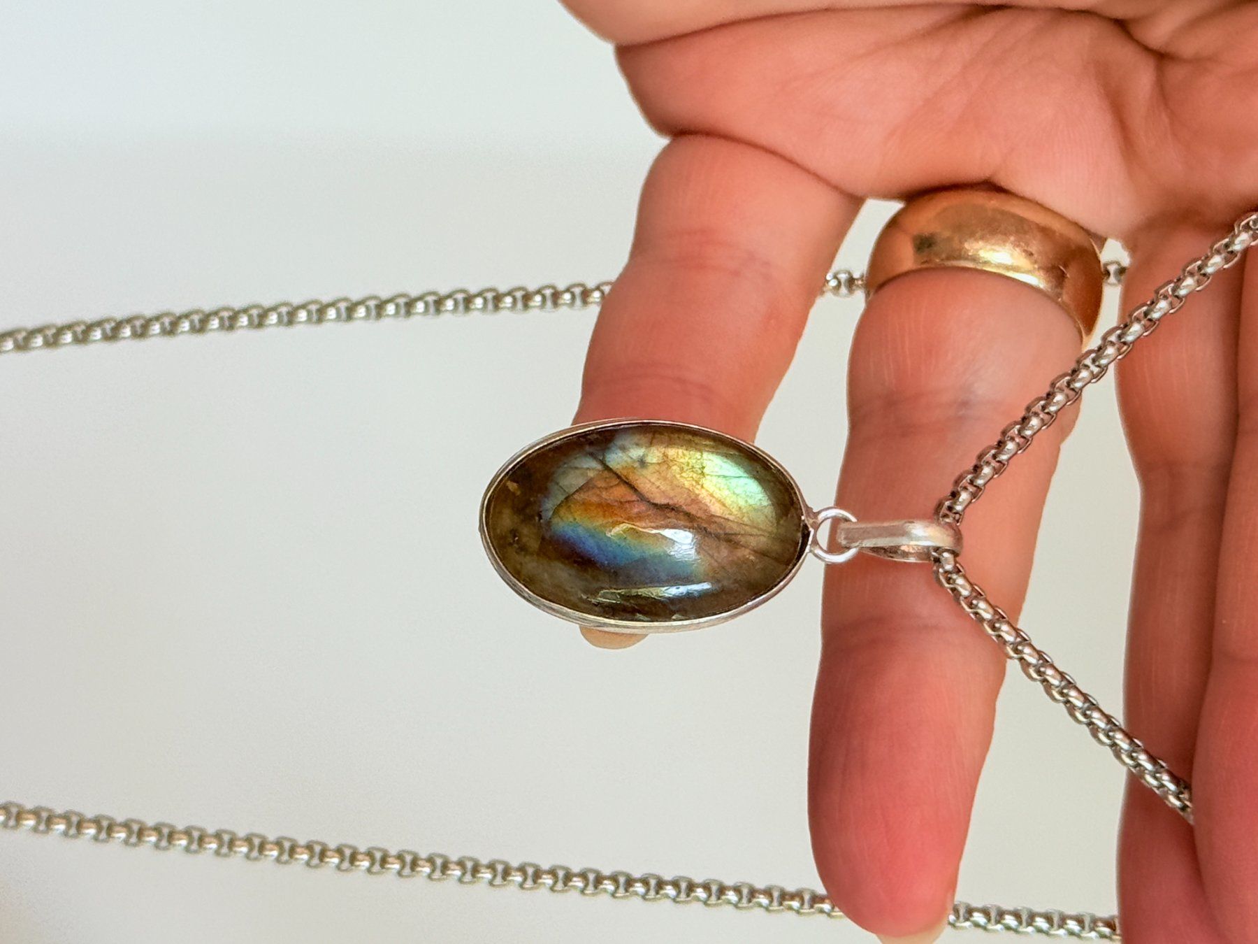 Catenine: Collier avec Labradorite – Nuovo e nell'imballaggio originale da Genève venduto da AWWA 6